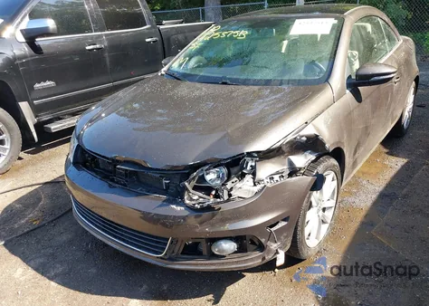 2012 Volkswagen Eos Komfort из США, поврежденный, VIN WVWBW7AH9CV004592